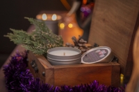 Bougie écologique noël sous le sapin