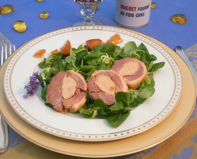 Magret fourre au foie gras 
