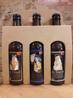 Assortiment de 3 bières la blonde - l'ipa - la blanche
