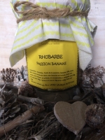 Confiture de rhubarbe, passion et banane