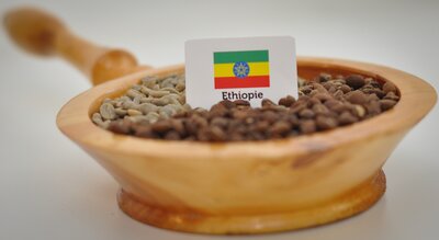 Café d'ethiopie - région wallaga - arabica moka - en grains