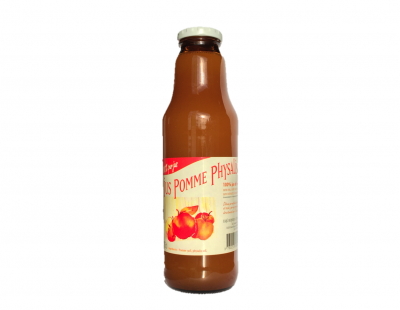 Jus de pomme-physalis, 100% pur jus (bouteille de 75cl)