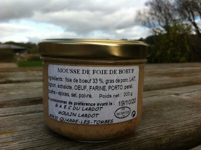 Anti-gaspiconserve de mousse de foie de boeuf