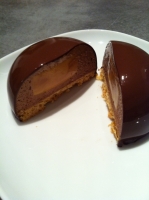 Dôme chocolat caramel x 4