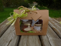 Panier du terroir à offrir de 2 plats cuisinés et 1 terrine