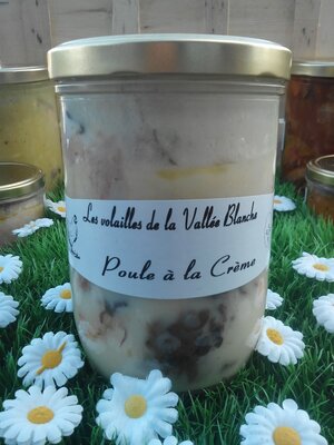 Poule à la crème