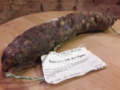 Saucisson sec aux figues pur boeuf