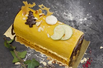 Bûche citron vert et mangue - 8 pers
