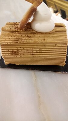 Bûche traditionnelle crème au beurre café 6 personnes