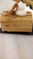 Bûche traditionnelle crème au beurre café 8 personnes-
