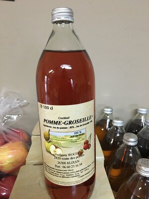 Jus pomme /groseille