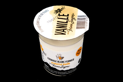 Fromage blanc aromatisé à la vanille