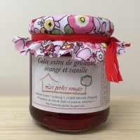 Gelée de groseille rouge, orange et vanille bourbon