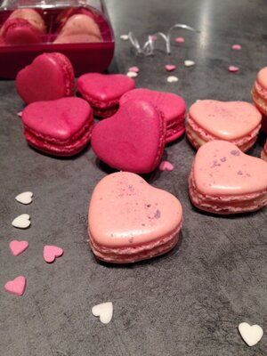 Macarons 'mon coeur' coffret spécial saint valentin***