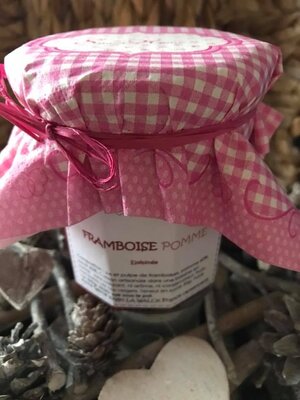 Confiture framboise-pomme