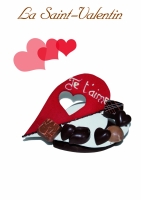 Coeur saint valentin chocolat