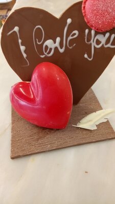 Montage chocolat 'saint valentin'