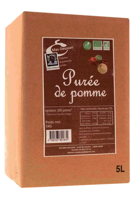 Purée de pomme bio 5kg