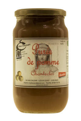 Purée de pomme chantecler demeter 820g