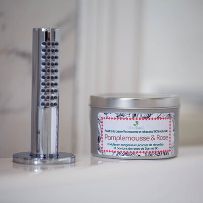 Poudre de bain effervescente et rela