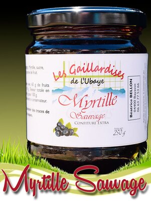 Confiture myrtille sauvage