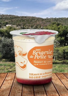 Yaourt au lait de brebis fruits rouges