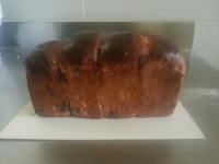 Grosse brioche au chocolat bio