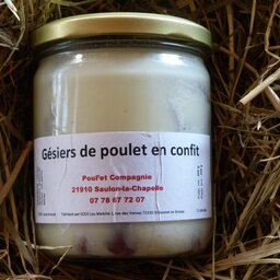 Gésiers de poulets confits