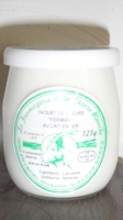 Yaourt nature 'fermier' au lait de chèvre