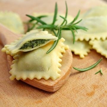Raviolis ricotta & epinards