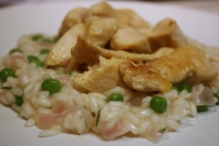 Risotto cepes et tomates