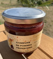 Compote pommes framboises