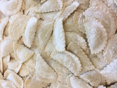 Demi-lune ricotta basilic