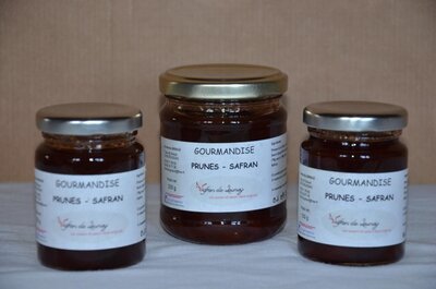 Confiture de prunes d'ente safranée