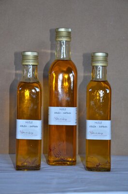 Huile de colza safranée