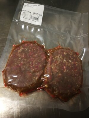 Steak assaisonné et haché