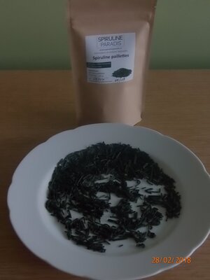 Spiruline en paillette