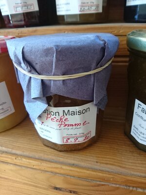 Confiture de pêche pomme