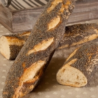 Baguette rustique pavot bio
