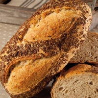 Pain garni au lin bio
