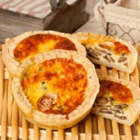 Quiche aux champignons x2 bio