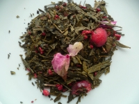 Thé vert ' le bonheur d' alicia '  framboise