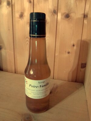 Sirop de poire-vanille