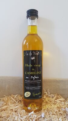 Huile vierge de cameline au safran