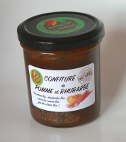 Confiture pomme et rhubarbe bio