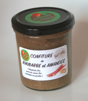 Confiture rhubarbe aux amandes bio