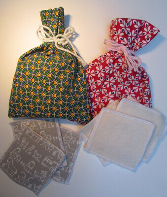 Kit carrés tissus démaquillants la