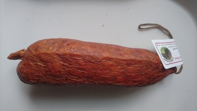 Saucisse sèche de bison fumée