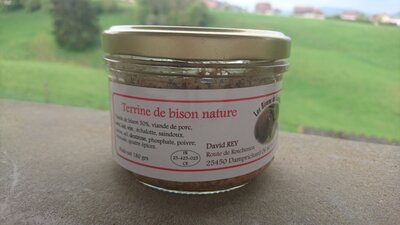 Terrine de bison nature