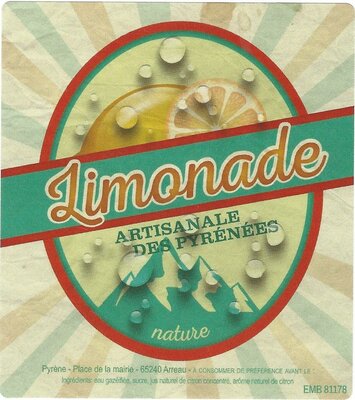 Limonade - disponible en 33 cl et 75cl
